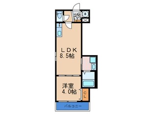 F asecia LEONの物件間取画像